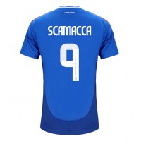 Maglie da calcio Italia Gianluca Scamacca #9 Prima Maglia Europei 2024 Manica Corta
